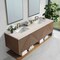 James Martin Vanities Marcello 72in Double Vanity, Chestnut w/ 3 CM Eternal Marfil Top D200-V72-CSN-3EMR - alternate 7